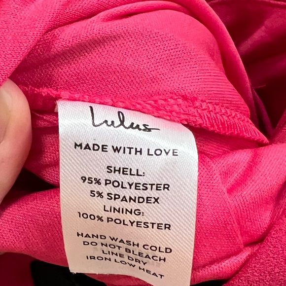 Lulu’s Hot Pink One-Shoulder Asymmetrical Sleeveless Jumpsuit Jumper Romper - Picture 11 of 12